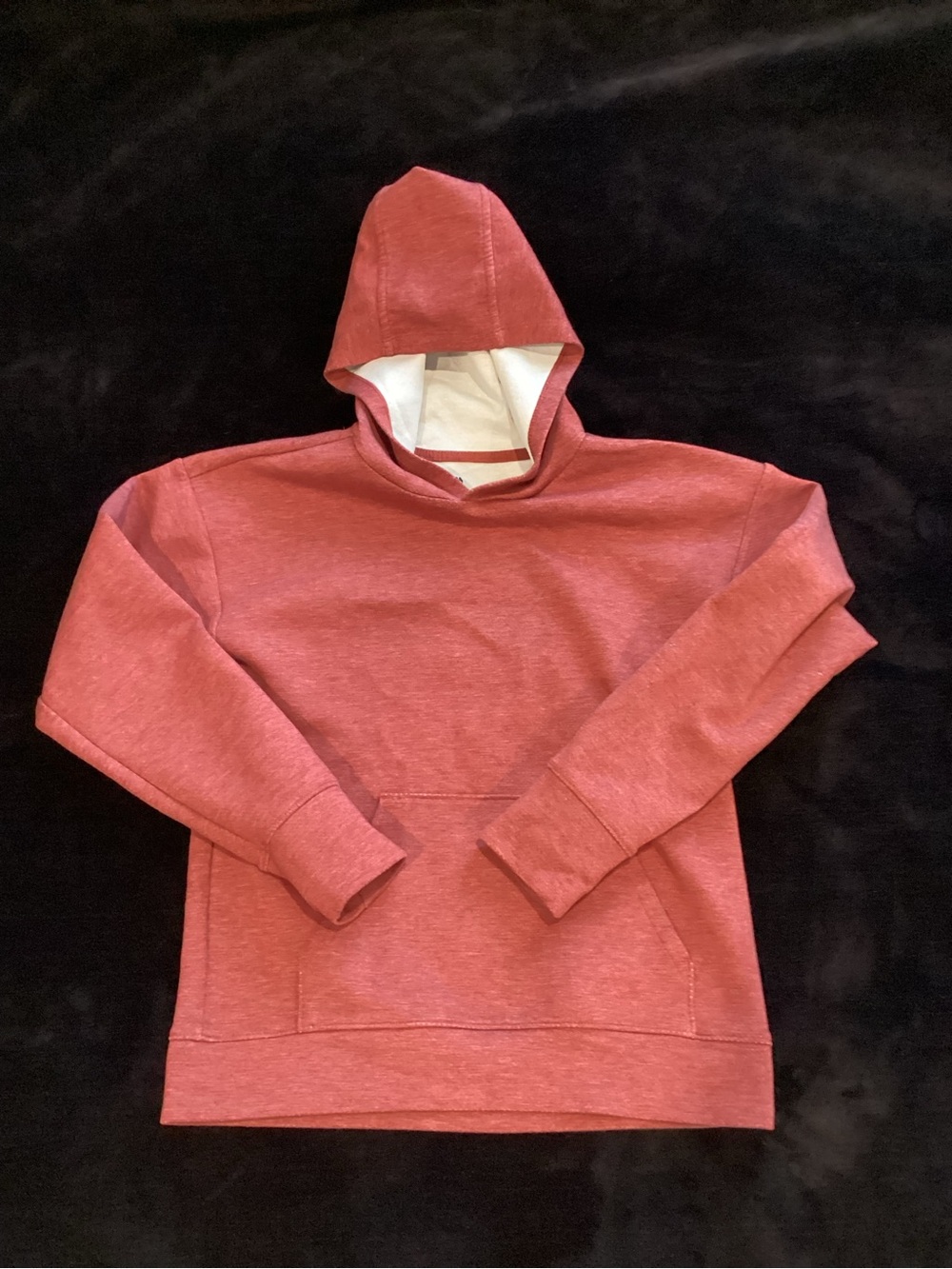 all in motion Kids Crewneck Hoodie in Heather Coral Red